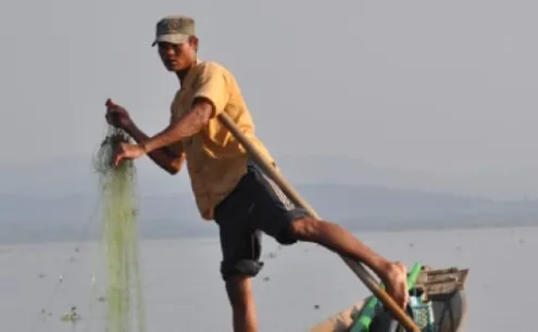 Inle Lake Fisherman by Ryszard Wierzbicki