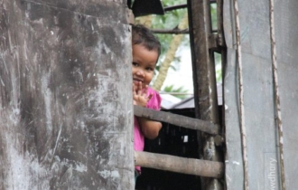 A Shy Tribal Child by Rahat Azim Chowdhury