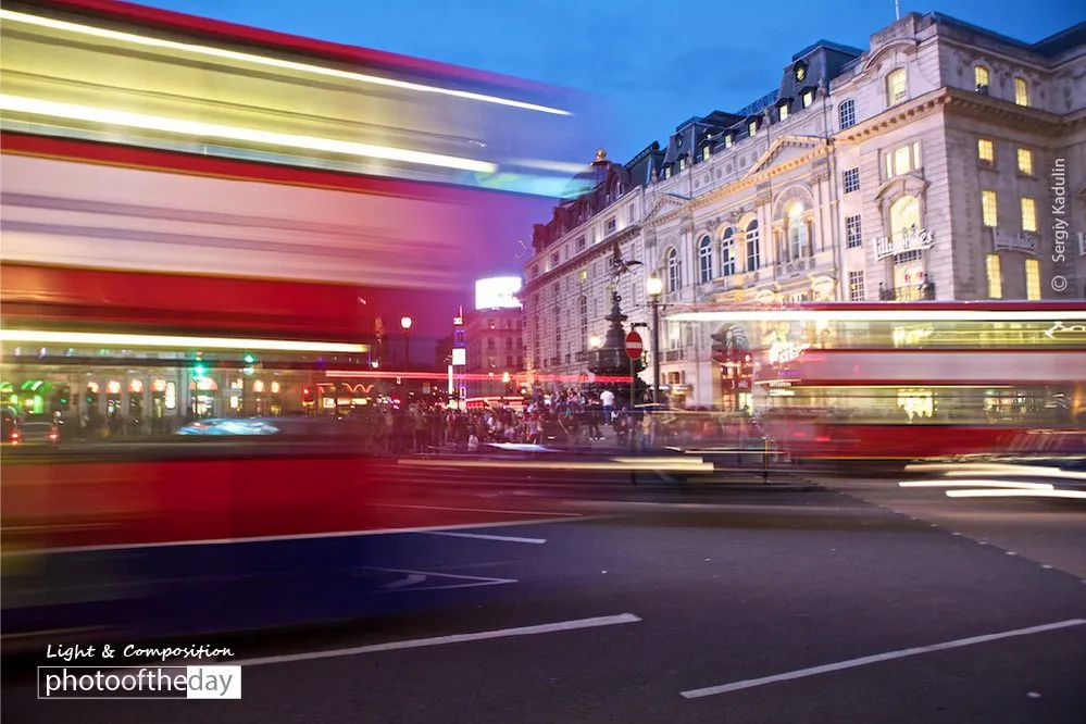 Piccadilly, by Sergiy Kadulin - Night Photography, Motion Photography, Photography Awards, Photojournalism, Art Photography