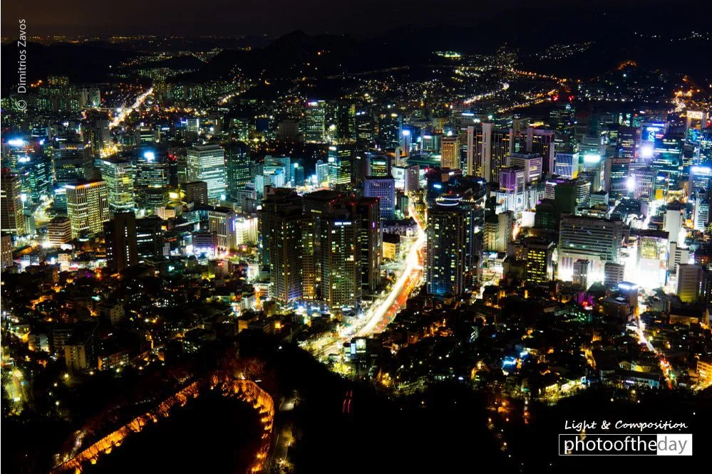 Seoul Lights, by Dimitrios Zavos - Night Photography, Photography Awards, Photo of the Day, Art Photography, Dimitrios Zavos
