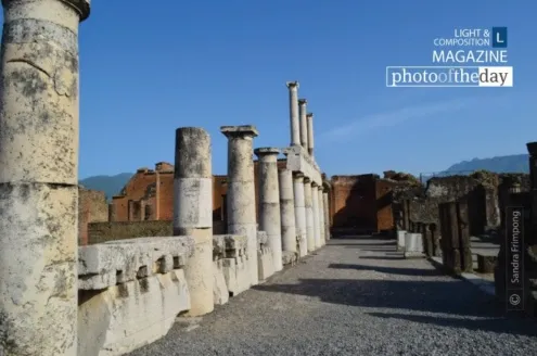 Forum Columns of Pompeii by Sandra Frimpong
