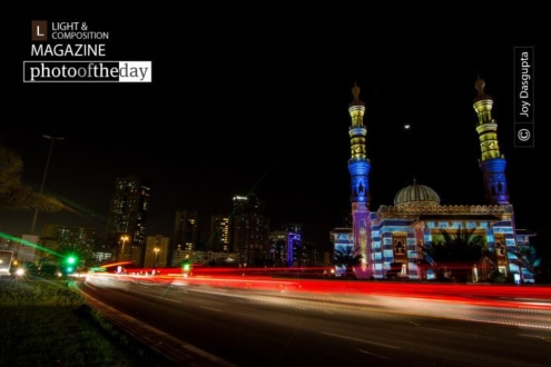 Sharjah Light Festival, by Joy Dasgupta - Night Photography, Photography Awards, Sharjah Light Festival, Photo of the Day, Light Painting