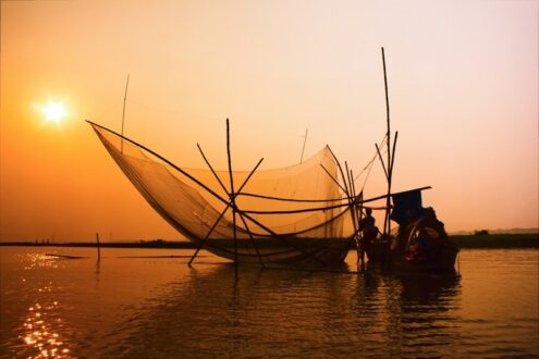 Morning Mist Over Buriganga by Shahnaz Parvin