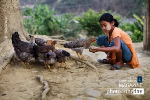 A Young Tribal Girl by Shahnaz Parvin