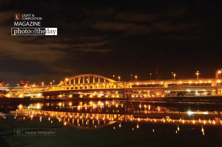 Bridge at the Twilight Hours, by Sanjoy Sengupta - Night Photography, Photography Awards, Photo of the Day, Art Photography, Online Photography Courses