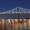 Illuminated Bay Bridge, by Achintya Guchhait - Night Photography, Award Winning Photography, Long Exposure Photography, Photography Awards, Bay Bridge