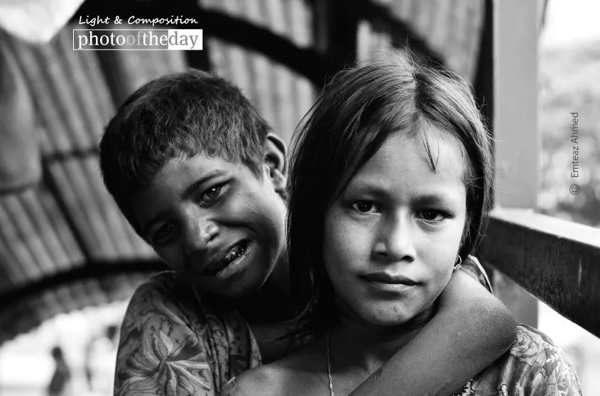 Two Good Friends, by Emteaz Ahmed - Portrait Photography, Friendship Photography, Photo of the Day, Award Winning Photography, Documentary Photography