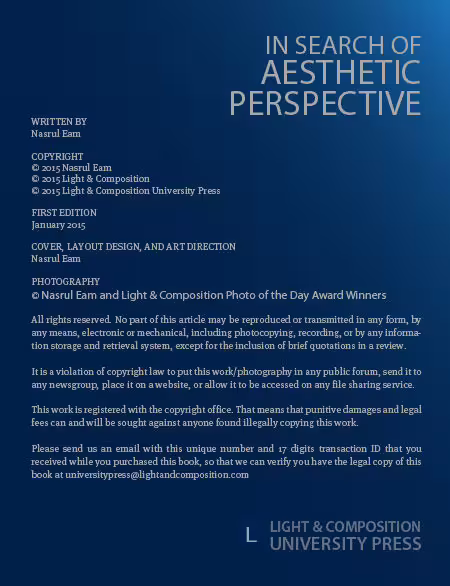 In Search of Aesthetic Perspective - Aesthetic Photography, Online Photography Courses, Photography Awards, Photojournalism, Art Photography