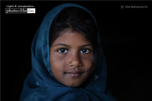 A Young Village Girl, by Bilal Mahaboob Ali - Portrait Photography, Photography Award, Photo of the Day, Photography Education, Online Photography Courses