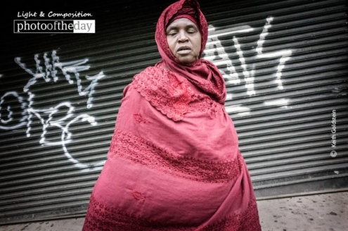 Woman in Hijab, by Keith Goldstein - Candid Photography, Photojournalism, Award Winning Photography, Photography Awards, Photo of the Day