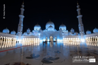 Mosque by Night by Sanjoy Sengupta