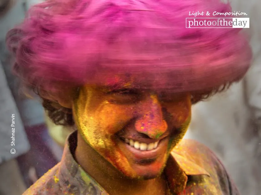 While Celebrating Holi by Shahnaz Parvin