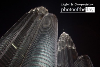 The Night View of Petronas by Sandeep Nair