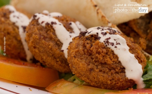 A Falafel Line Up by Bashar Alaeddin