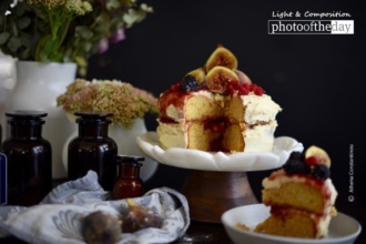 Styling Victoria Sponge Cake by Athena Constantinou