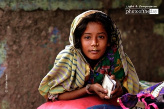 A Gypsy Girl in Dharavi by Kristian Bertel