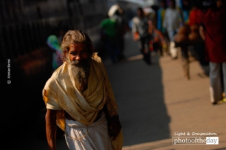 A Man in Varanasi by Kristian Bertel