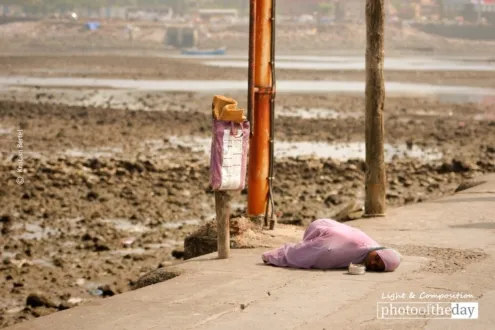 Mumbai Beggar Girl by Kristian Bertel
