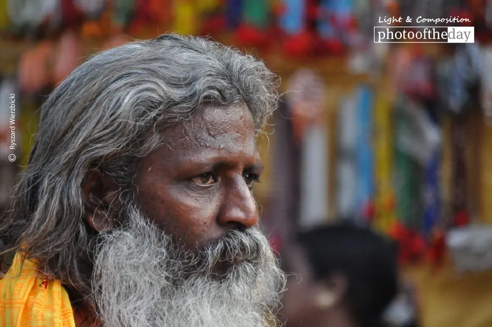 A Man from the Street of Varanasi by Ryszard Wierzbicki