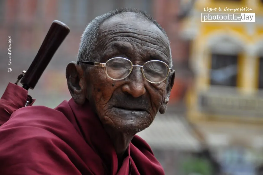 A Pilgrim Monk, by Ryszard Wierzbicki - Photojournalism, Portrait Photography, Award Winning Photography, Ryszard Wierzbicki,  Photography Awards