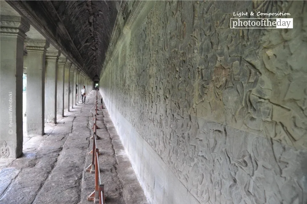 Angkor Corridor by Ryszard Wierzbicki