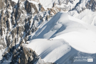 Start of the Vallee Blanche by Ola Cedell