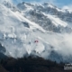 Paraglider at La Tournette, by Ola Cedell
