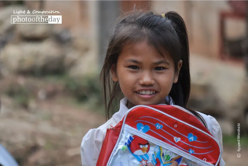 School Bag Smile by Ryszard Wierzbicki
