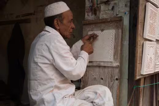 Craftsman in Marrakesh, by Ola Cedell - Street Photography, Photojournalism, Photography Awards, Photo of the Day, Marrakesh