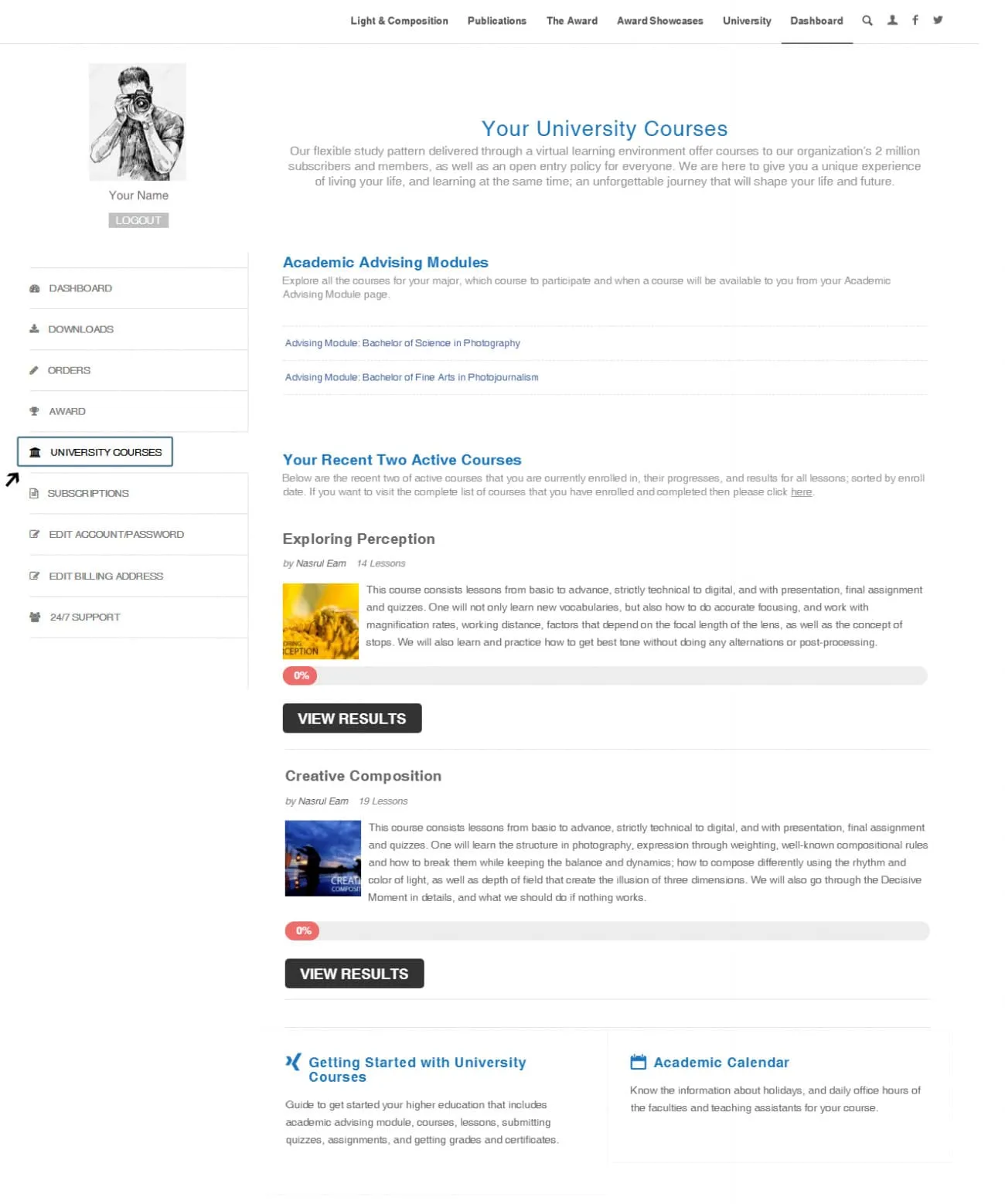 Getting Admitted to University - Online Photography Courses, Photography Education, Photography Degrees, Photography Awards, Light & Composition University