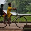 Angkor Cyclists, by Ryszard Wierzbicki - Travel Photography, Award Winning Photo, Angkor Wat, Cambodia, Ryszard Wierzbicki