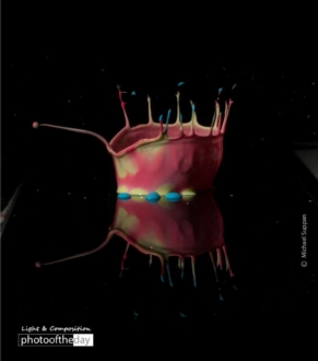 Color Blob, by Michael Suppan - Abstract Photography, High-Speed Photography, Photography Awards, Photo of the Day, Cream Photography