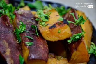 Sweet Potatoes with Parsley by Rasha Rashad