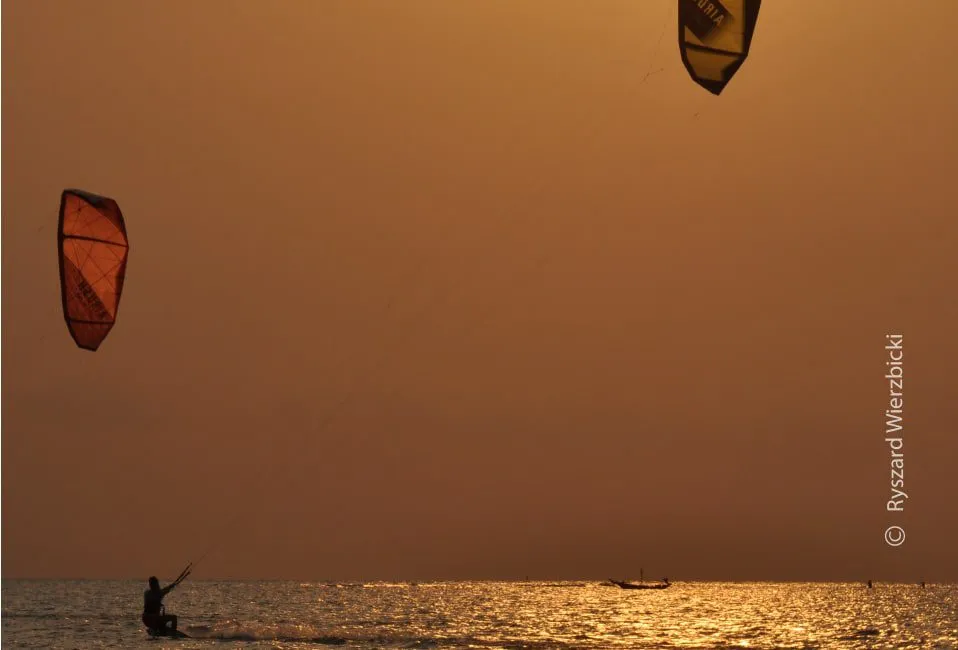 Two Kites and the Horizon by Ryszard Wierzbicki