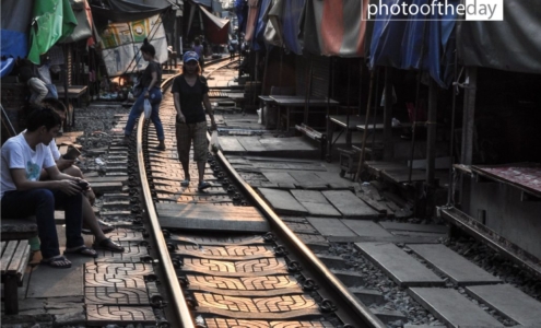 Maeklong Railway Track, by Ryszard Wierzbicki - Photojournalism, Travel Photography, Maeklong Railway Market, Ryszard Wierzbicki, Light & Composition