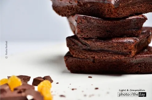Brownies on White by Rasha Rashad