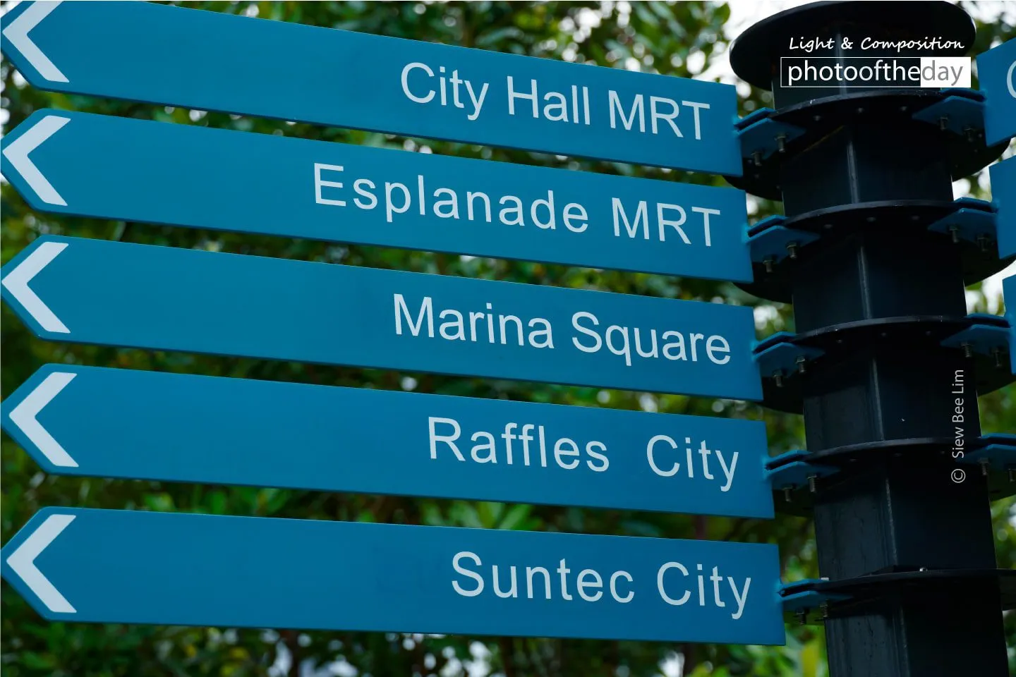 A Sign Post in Blue-Green by Siew Bee Lim - Photojournalism, Photography, Photo of the Day, Travel Photography, Siew Bee Lim