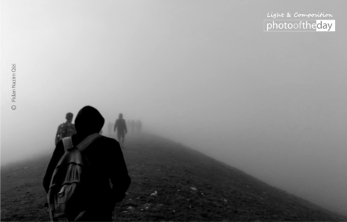 Fog in Mountains by Fidan Nazim Qizi - Black and White Photography, Art Photography, Photojournalism, Photography Awards, Photo of the Day