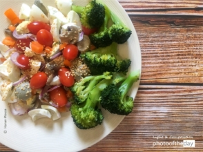 Egg and Vegetable Salad by Hanan AboRegela