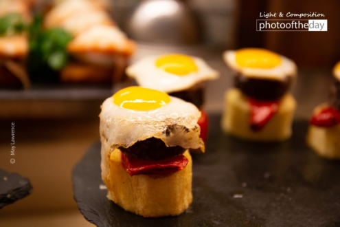 Quail’s Egg Pintxos by May Lawrence