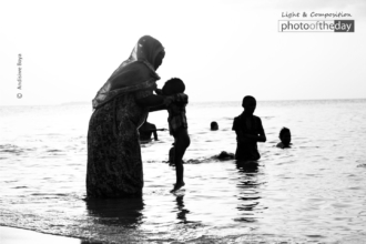 Beach Sunset with Granny by Andisiwe Boya