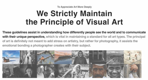 Award Rules & Judging - Photography Awards, Judging Criteria, Photography Standards, Visual Art Principles, Award Rules