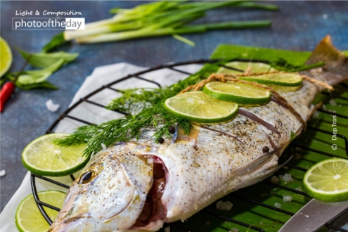 Grilled Fish with Lime by Diep Tran - Food Photography, Photography Awards, Photo of the Day, Diep Tran, Light & Composition University
