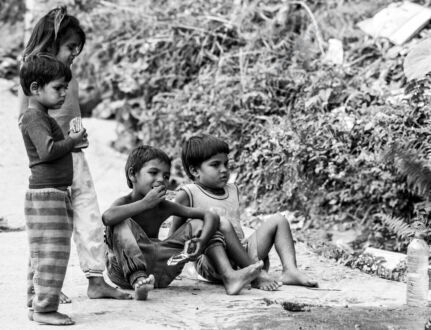 Barefoot Companions in a Moment of Stillness
