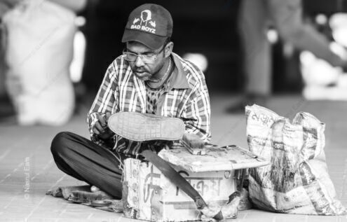 The Quiet Work of the Street Cobbler