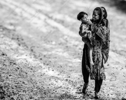 A Mother's Gentle Caress, A Child's Pure Delight