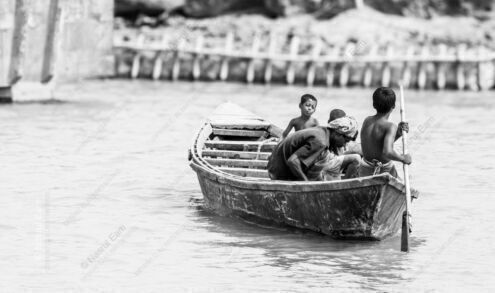 Quiet Journey on the River's Flow
