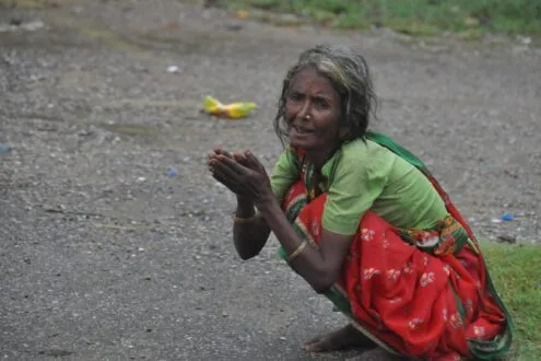 Charity for Poor by Ryszard Wierzbicki