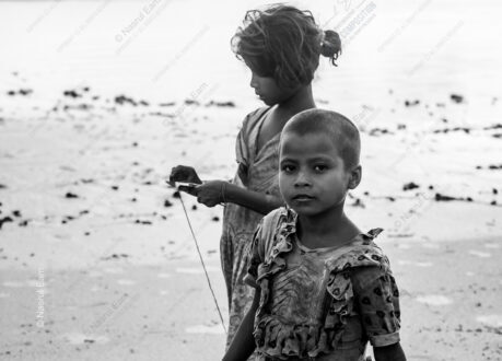 Two Figures on the Mudflats