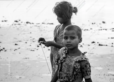 Two Figures on the Mudflats